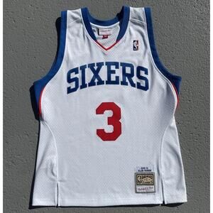 Mens Mitchell & Ness Philadelphia 76ers Swingman Jersey 2009 Allen Iverson Large